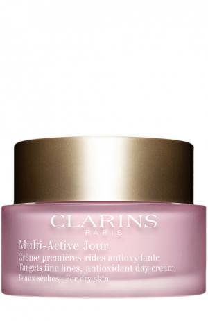 Дневной гель Multi-Active для сухой кожи Clarins. Цвет: бесцветный