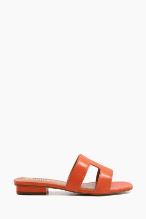 Элегантные сандалии-слипоны Loupe на широкую ногу, оранжевый Dune London