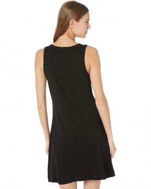 Платье Eliza 1X1 Cotton Wide Binding Tank Dress, черный Michael Stars