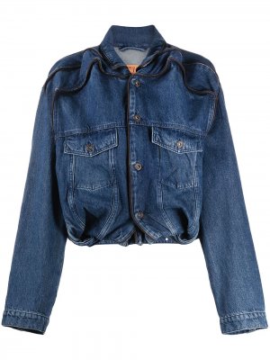 Многослойная джинсовая куртка Y/Project. Цвет: синий