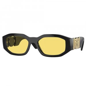 VE 4361 GB1 85 53mm Солнцезащитные очки унисекс с геометрическим рисунком черные Versace