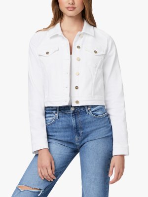 Джинсовая куртка PAIGE Vivienne, белоснежный цвет