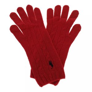 Перчатки classiccable glove , красный Polo Ralph Lauren