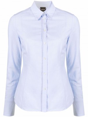 Рубашка на пуговицах Aspesi. Цвет: синий