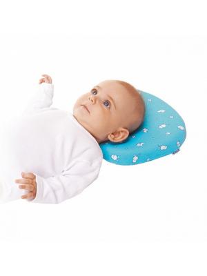 Подушка ортопедическая TRELAX с эффектом памяти под голову для детей от 1 до 18 месяцев. Цвет: голубой