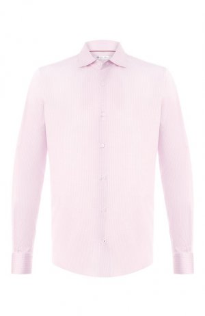 Хлопковая рубашка Loro Piana. Цвет: розовый