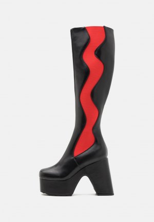 Ботинки на каблуке Taken LAMODA, цвет black/red Lamoda