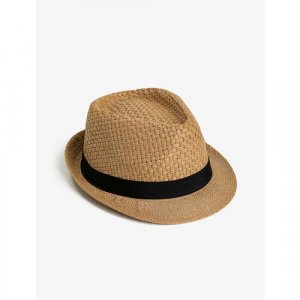 Шляпа , размер T-универсальный, коричневый KOTON. Цвет: коричневый/светло-коричневый