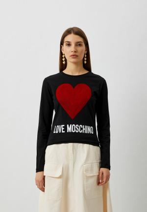 Лонгслив Love Moschino. Цвет: черный