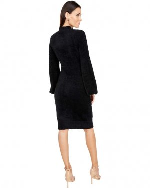 Платье Bell Sleeve Dress Knit, черный Bardot