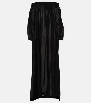 Платье макси с открытыми плечами ALAÏA, черный Alaïa