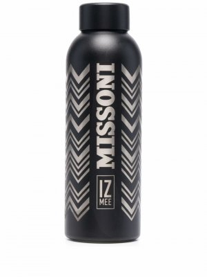 Бутылка для воды с логотипом Missoni. Цвет: черный