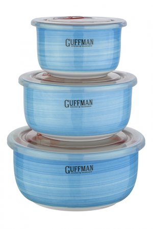 Набор контейнеров Guffman. Цвет: голубой