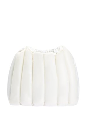 Рюкзак Seashell из стеганого нейлона laqué с логотипом MONCLER. Цвет: белый