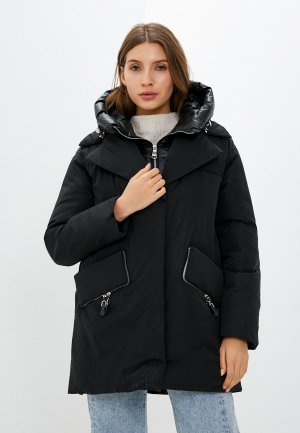 Куртка утепленная Снежная Королева. Цвет: черный