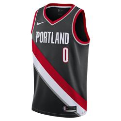Мужское джерси НБА Damian Lillard Icon Edition Swingman Jersey (Portland Trail Blazers) с технологией Connect Nike. Цвет: черный