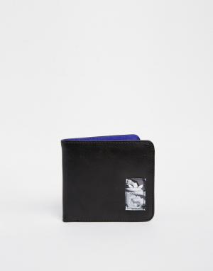 Классический кошелек Adidas. Цвет: черный