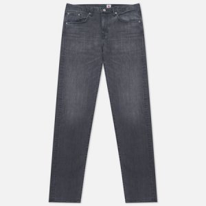 Мужские джинсы Slim Tapered Kaihara Black x Stretch Denim Green White Selvage 12,5 Oz Edwin. Цвет: серый