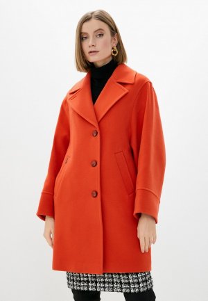 Пальто Idekka. Цвет: оранжевый