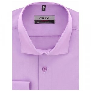 Рубашка , размер 174-184/40, сиреневый GREG. Цвет: фиолетовый/сиреневый