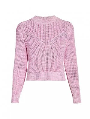 Вязаный свитер Yandra с круглым вырезом, светло-розовый Isabel Marant