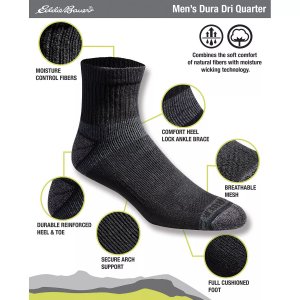 Мужские носки Dura Dri, набор из 6 штук Eddie Bauer