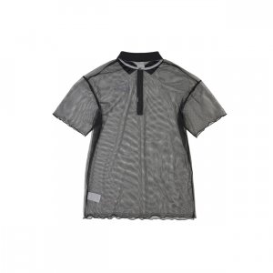 NSW Polo Dress Sport Casual Mesh Breathable Short Sleeve A-Line Women Dresses Black DD4526-010 Nike