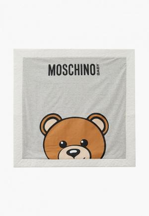 Одеяло детское Moschino CLOUD TOY SHAPES, 75х75. Цвет: серый