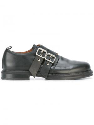 Классические туфли-монки Damir Doma. Цвет: чёрный