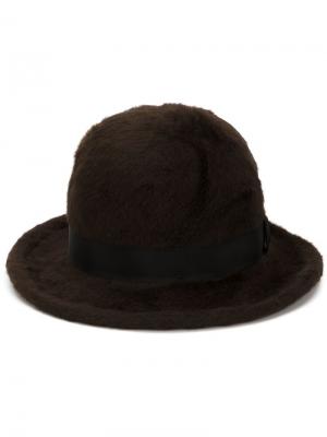 Шляпа-котелок Marc Jacobs. Цвет: коричневый