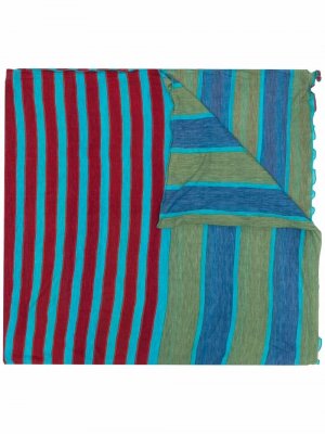 Fine-knit striped scarf PS Paul Smith. Цвет: синий