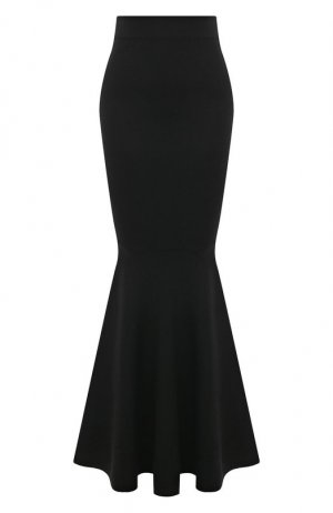 Шерстяная юбка Nina Ricci. Цвет: чёрный