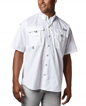 Мужская рубашка с коротким рукавом big & tall bahama ii , белый Columbia