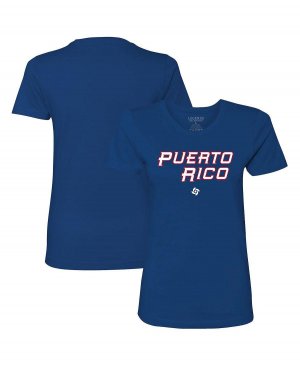 Женская классическая деревенская футболка Royal Puerto Rico Baseball 2023 World Legends