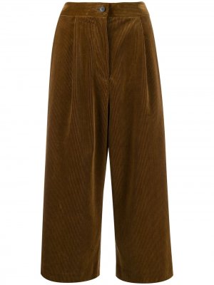 Вельветовые брюки широкого кроя Mackintosh. Цвет: коричневый