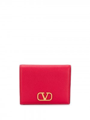 Бумажник с логотипом VLogo Valentino Garavani. Цвет: красный