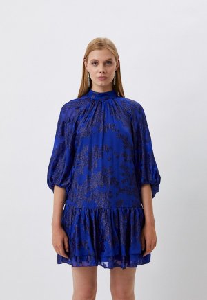 Платье ML Monique Lhuillier. Цвет: синий