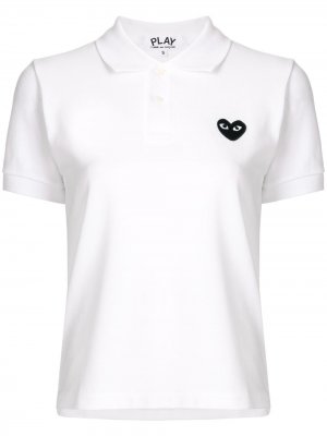 Рубашка-поло с нашивкой-логотипом Comme Des Garçons Play. Цвет: белый