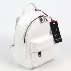 Рюкзак SV-2306 Вайт, фактура гладкая, белый Sergio Valentini. Цвет: бежевый/кремовый