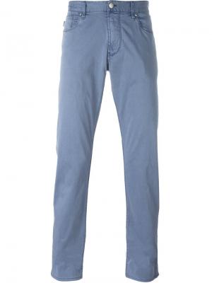 Классические брюки-чинос Armani Jeans. Цвет: синий