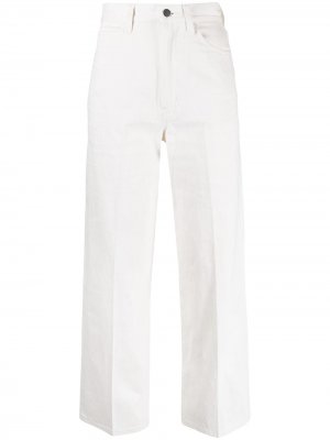 Укороченные джинсы с завышенной талией Muller Of Yoshiokubo. Цвет: белый