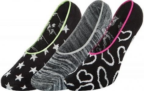 Носки для девочек , 3 пары, размер 24-35 Skechers. Цвет: разноцветный