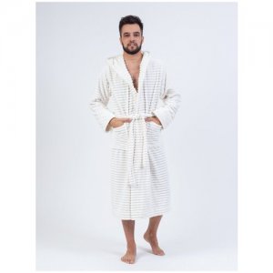 Халат мужской банный VAKKAS-TEKSTILE,халат домашний ,махровый ,мужской Ваккас -текстиль. Цвет: белый