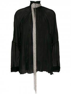 Декорированная блузка Christopher Kane. Цвет: черный