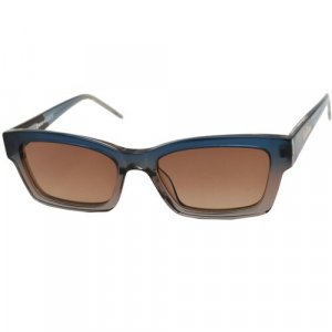 Солнцезащитные очки , синий, коричневый Enni Marco. Цвет: коричневый/синий