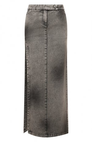 Джинсовая юбка Alessandro Vigilante. Цвет: серый