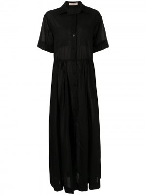 Платье-рубашка макси Novia BEC + BRIDGE. Цвет: черный
