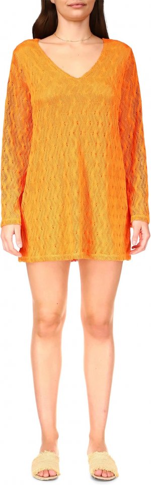 Пляжное платье крючком , цвет Tangerine Sanctuary
