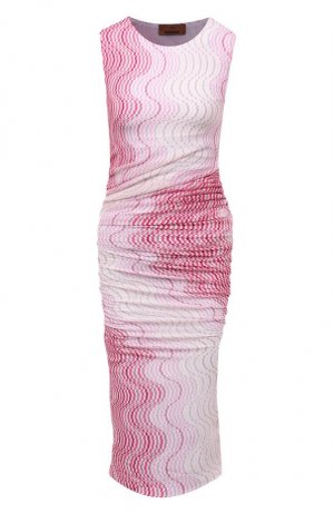 Платье из вискозы Missoni. Цвет: розовый