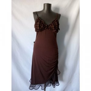 Платье , размер 46, коричневый Base. Цвет: коричневый